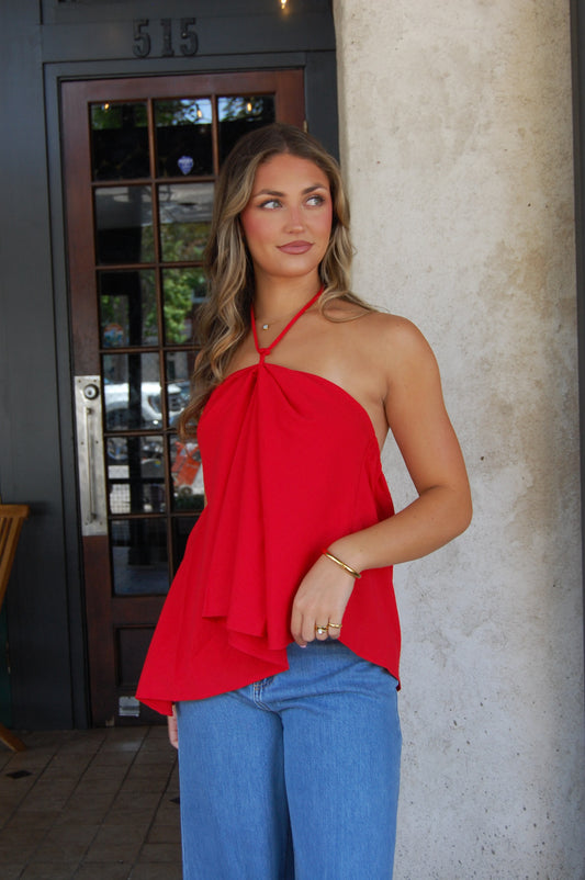 Linen Halter Top