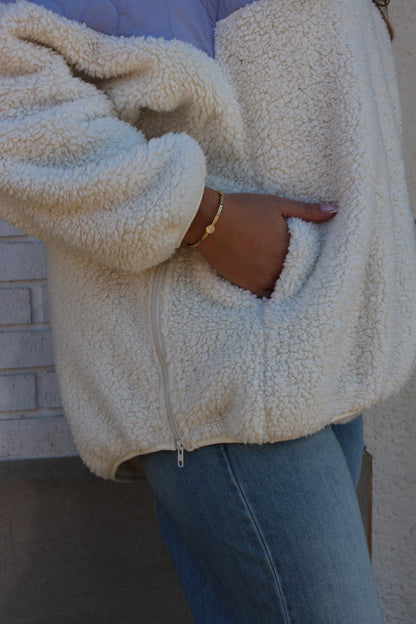 Oversized Sherpa Sweatshirt