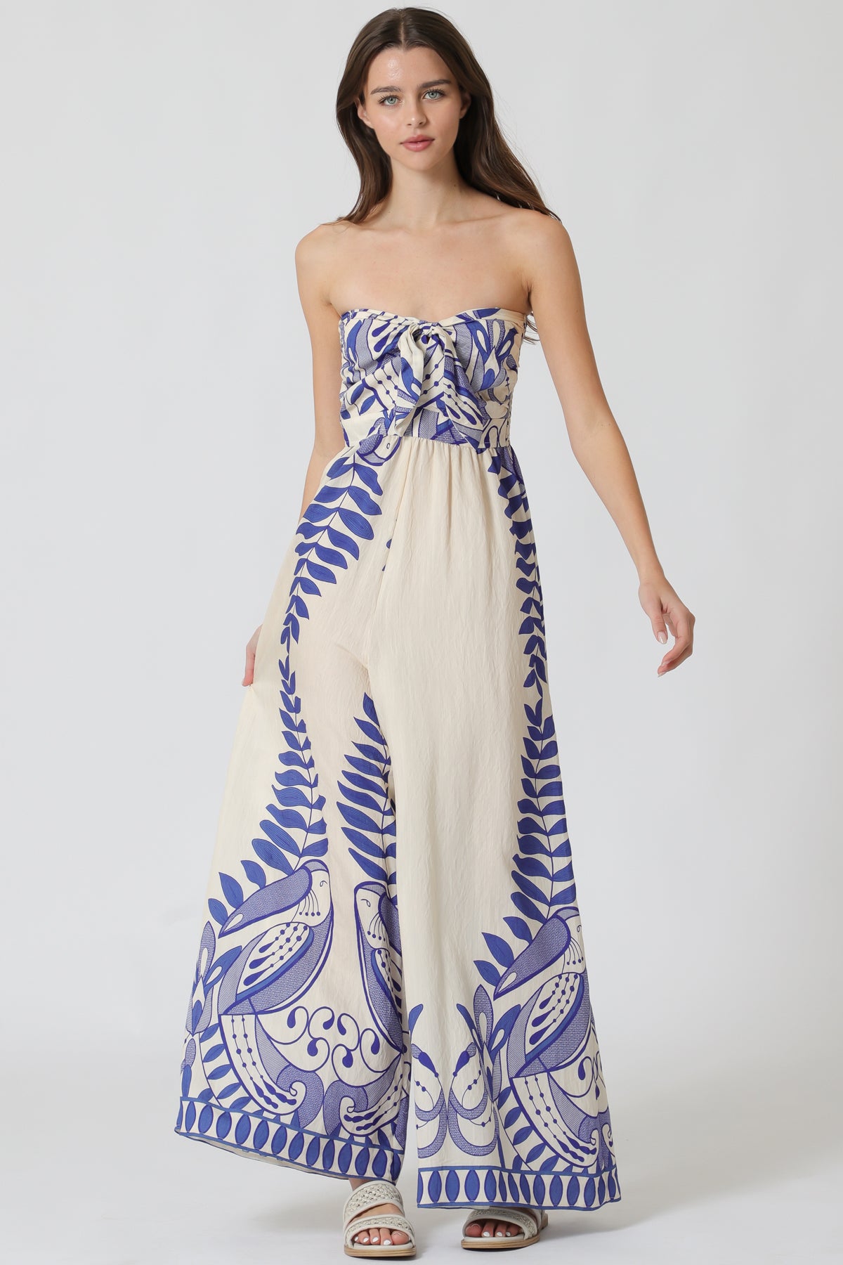 Tube Printed Jumpsuit