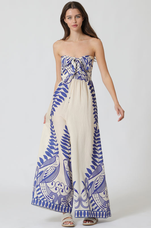 Tube Printed Jumpsuit