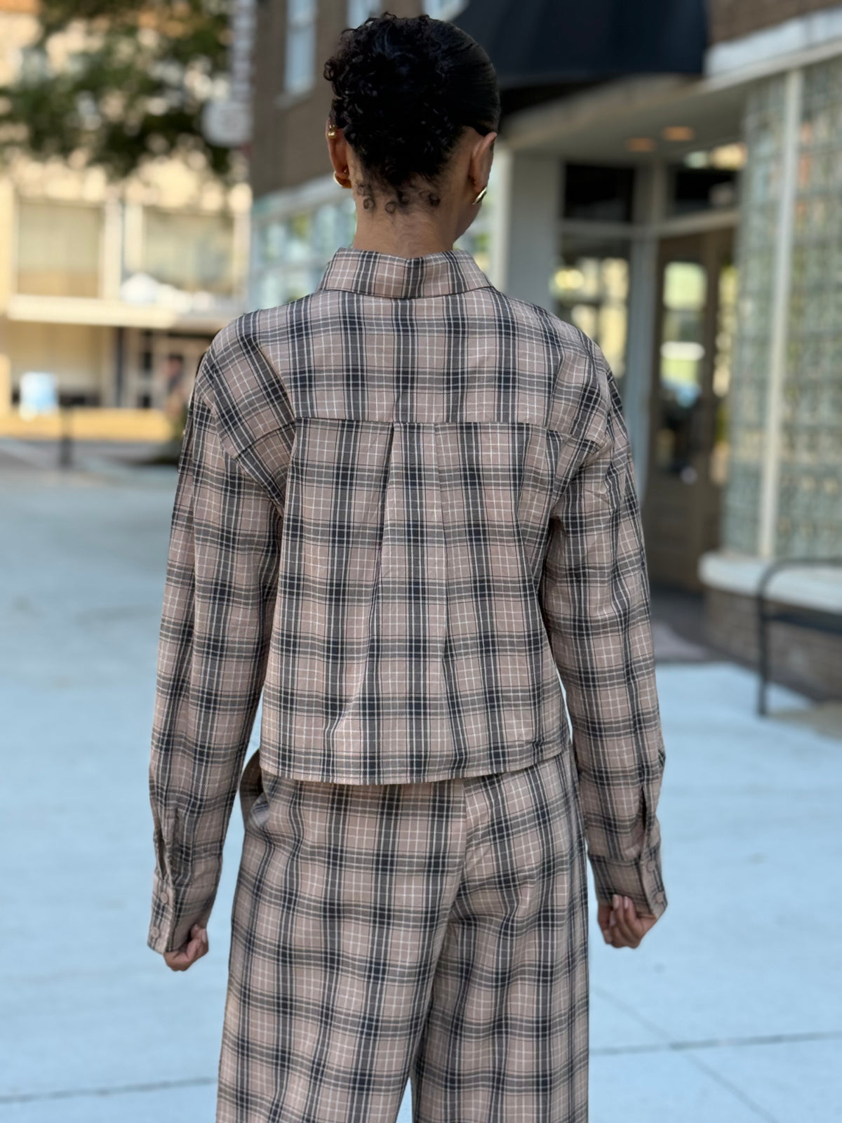 Plaid Top Set