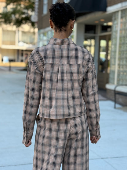 Plaid Top Set