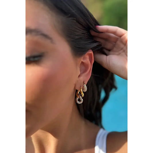 Mixed Metals Earring Waterproof Collection