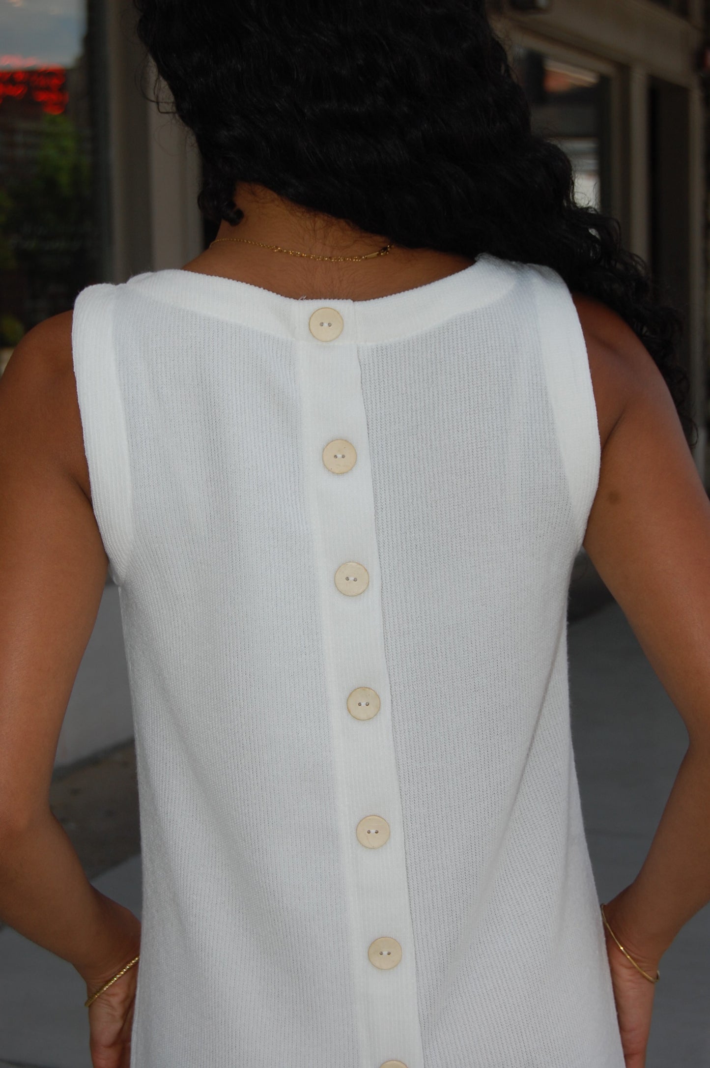 Button Midi Dress