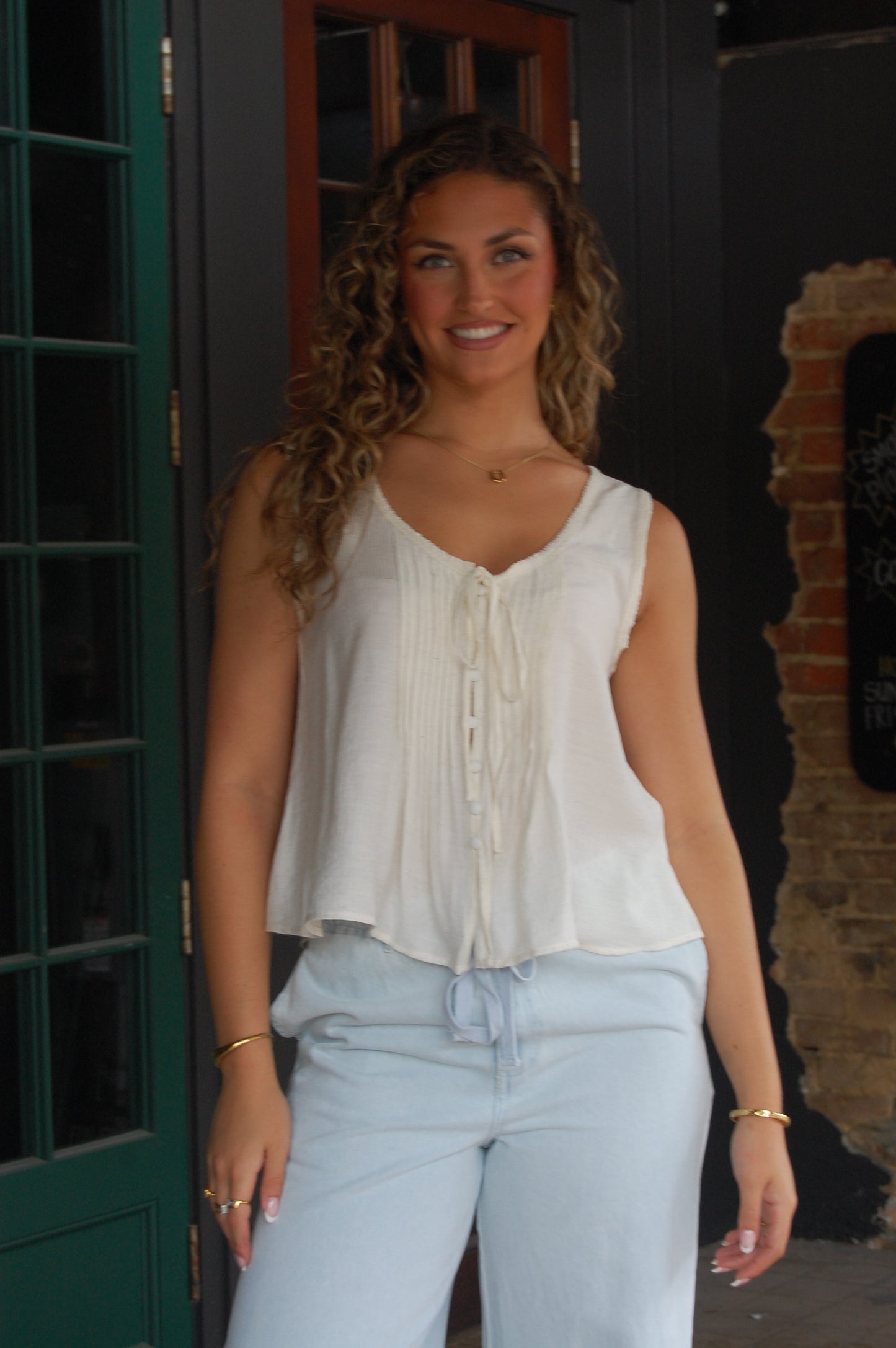 Lace Trim Top