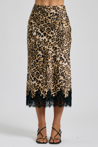 Leopard Midi Skirt