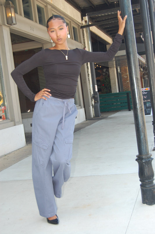 Ruched Long Sleeve Top