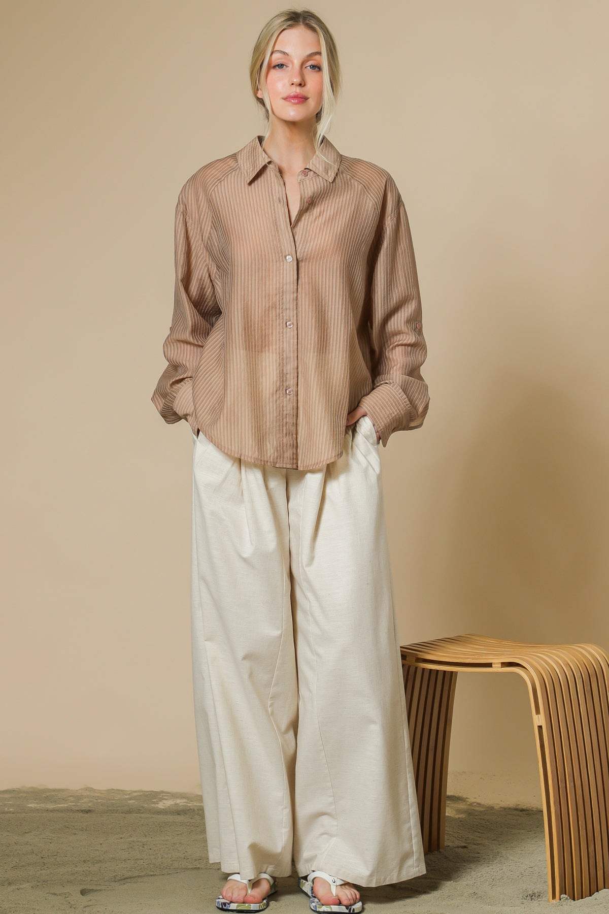 Sheer Raglan Top