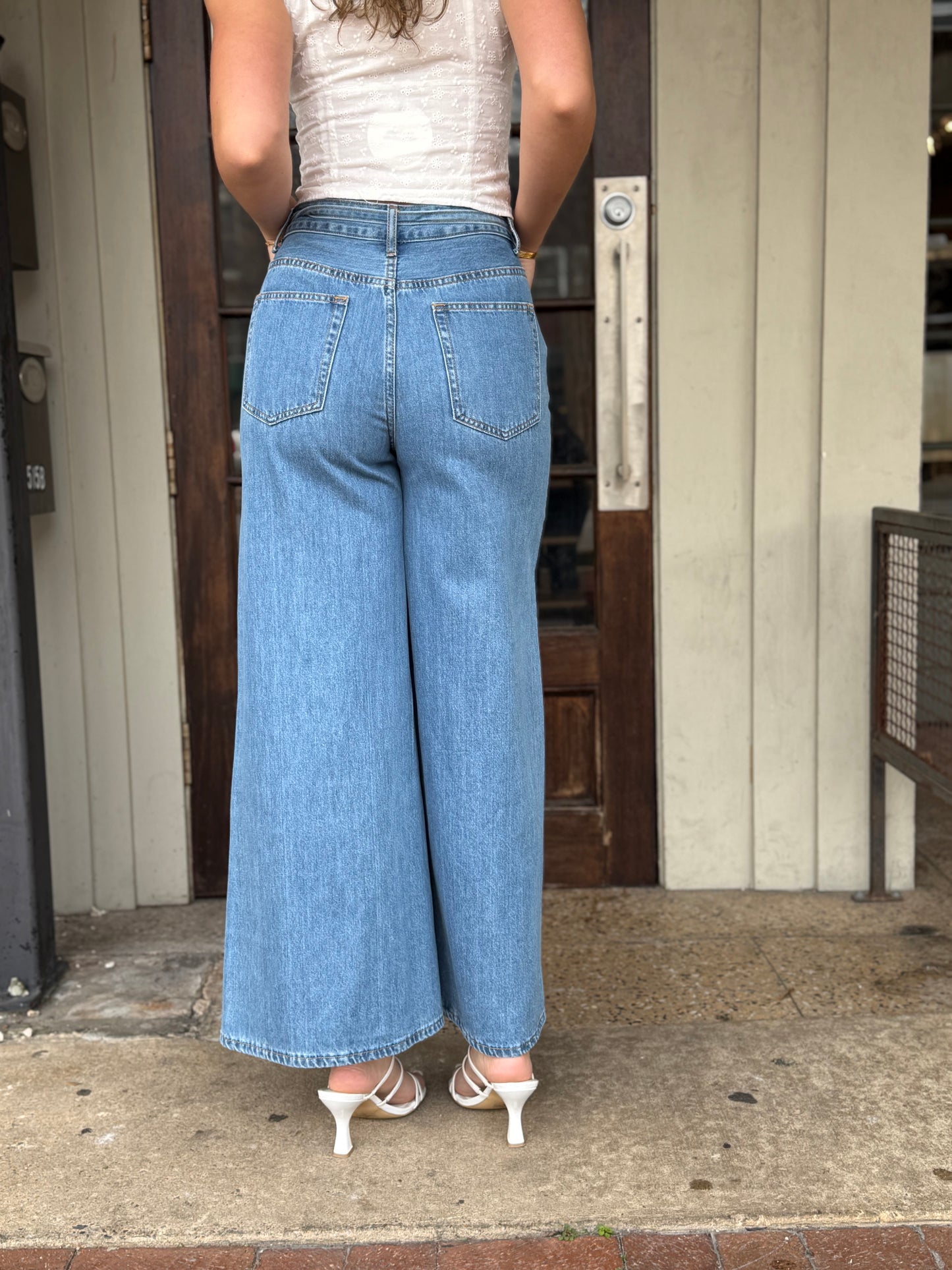 Wide Leg Pant With Belt