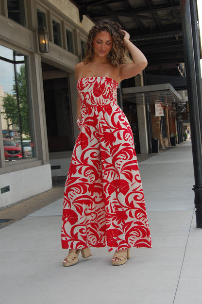 Smocked Jumpsuit