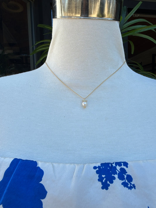 Bar Pearl Pendant