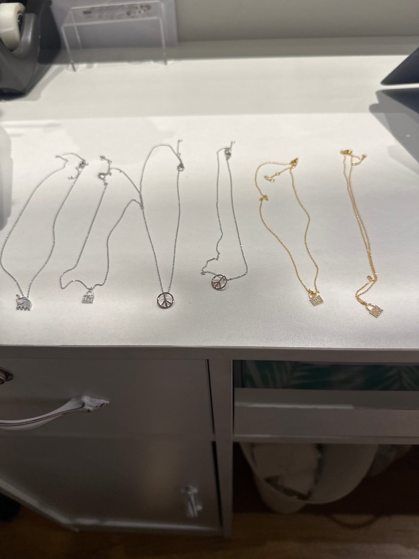 Gold Dipped Charm Necklace