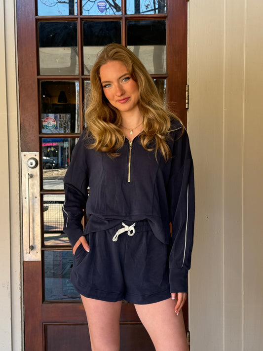 Detailed Pullover Top Set