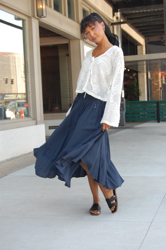 Smocked Waist Skirt
