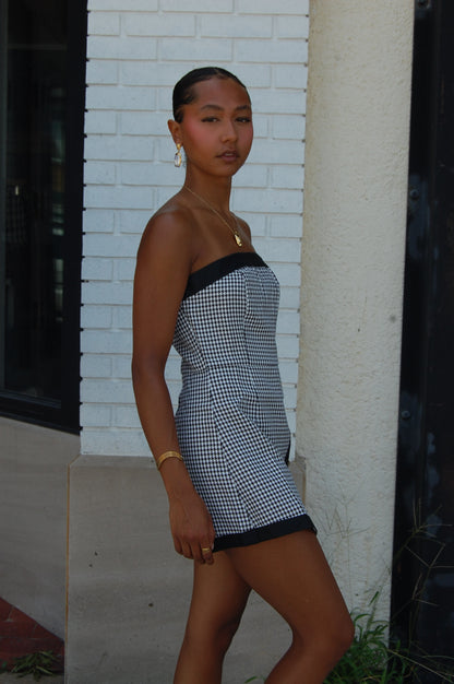 Houndstooth Romper
