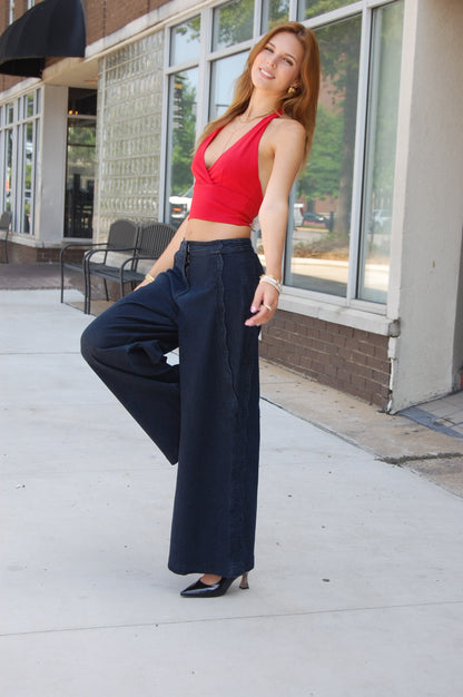 Bow Back Halter Top