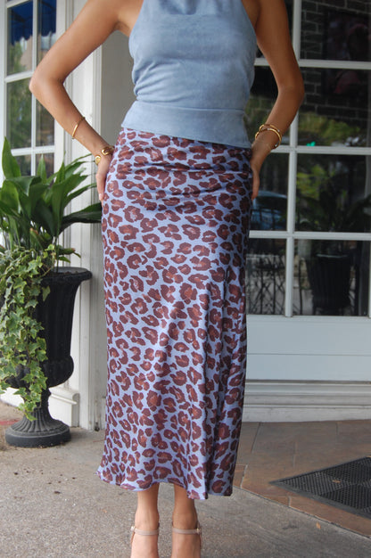 Midi Animal Print Skirt