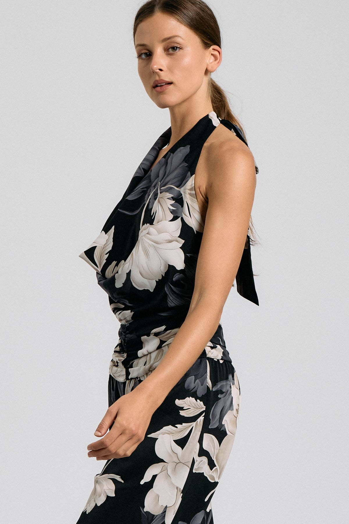 Floral Halter Jumpsuit
