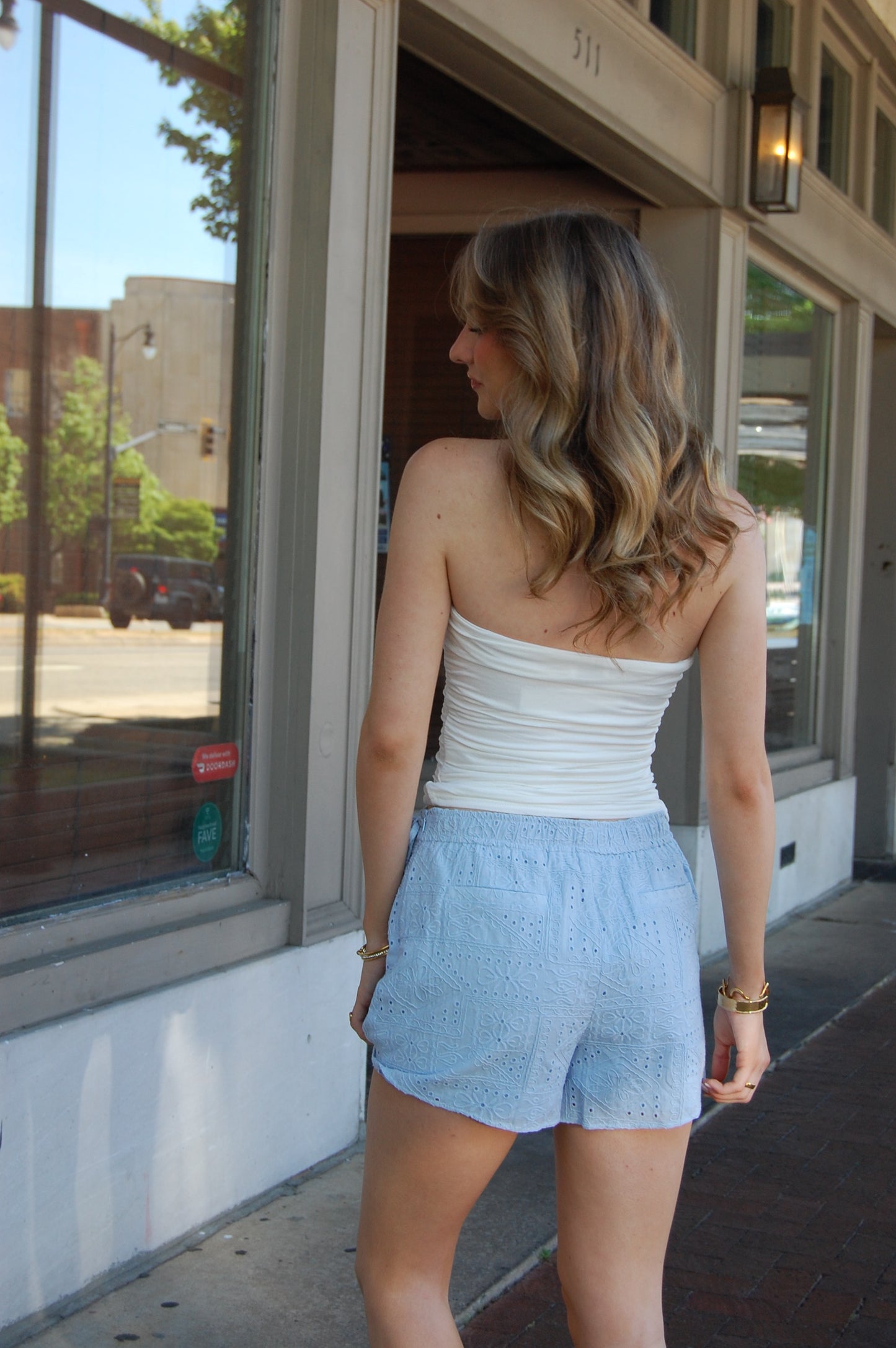 Eyelet Skort