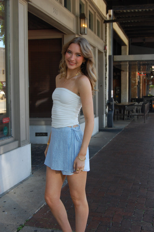 Eyelet Skort