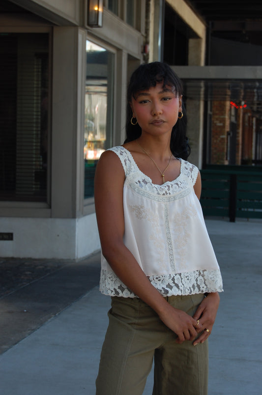 Lace Strap Top