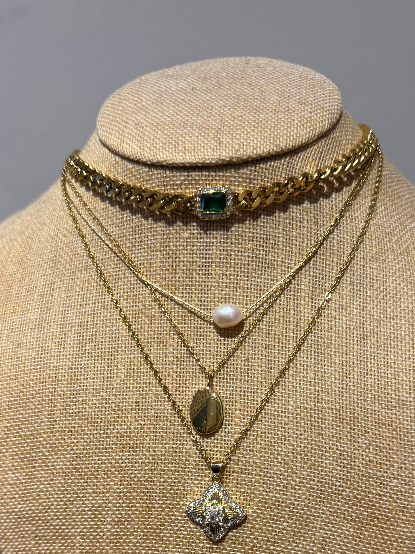 Cushion Cut Necklace