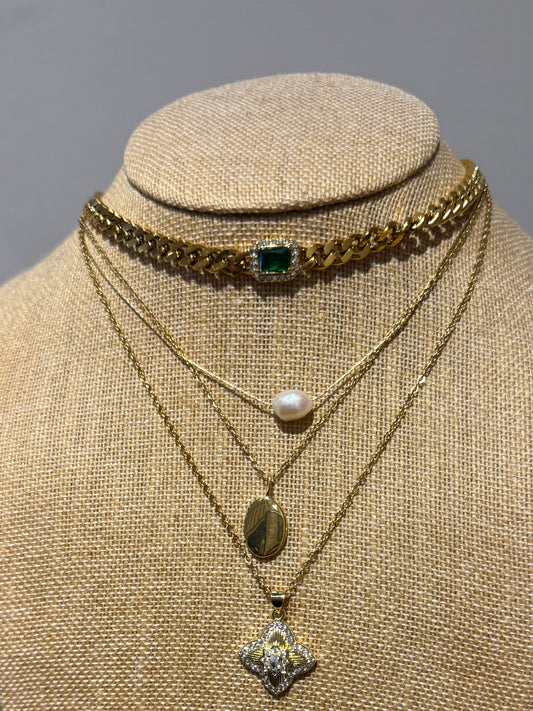 Cushion Cut Necklace