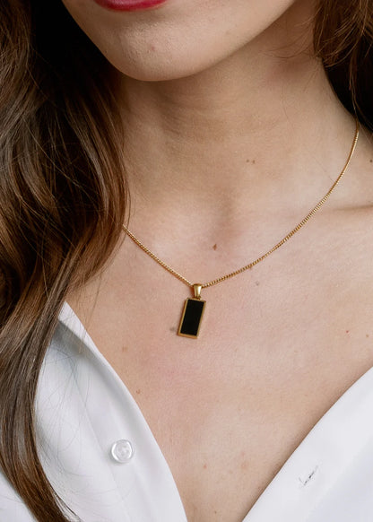 Non-Tarnish Black Pendant