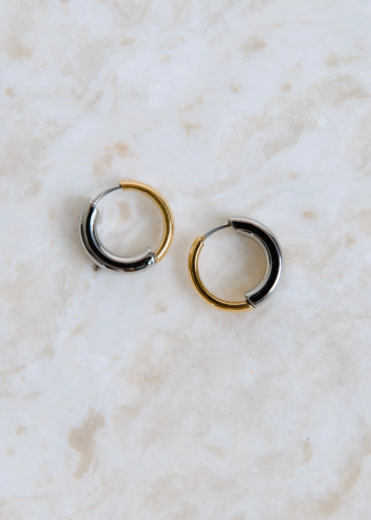 Non-Tarnish Intermix Hoops