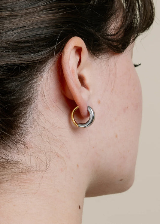 Non-Tarnish Intermix Hoops