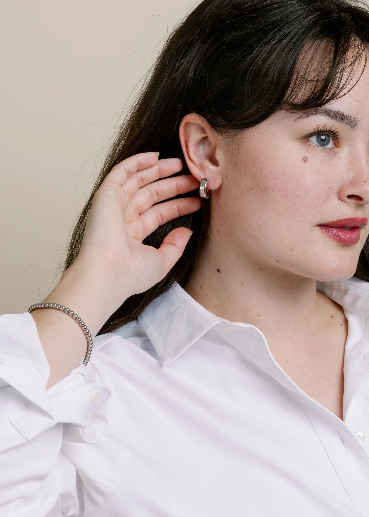 Non-Tarnish Intermix Hoops