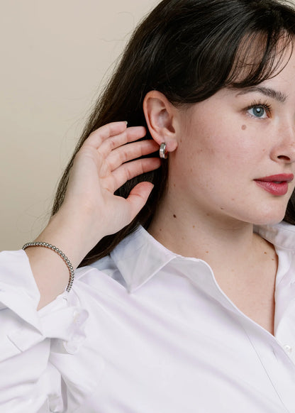Non-Tarnish Intermix Hoops