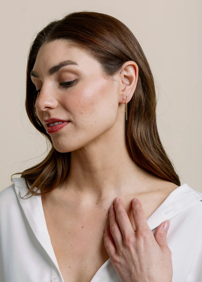 Non-Tarnish Thread Earrings