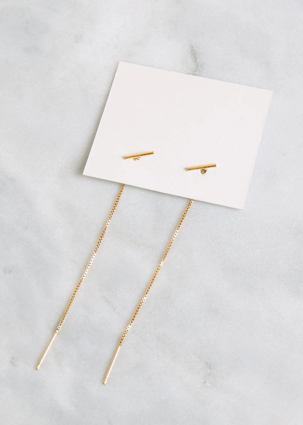 Non-Tarnish Thread Earrings
