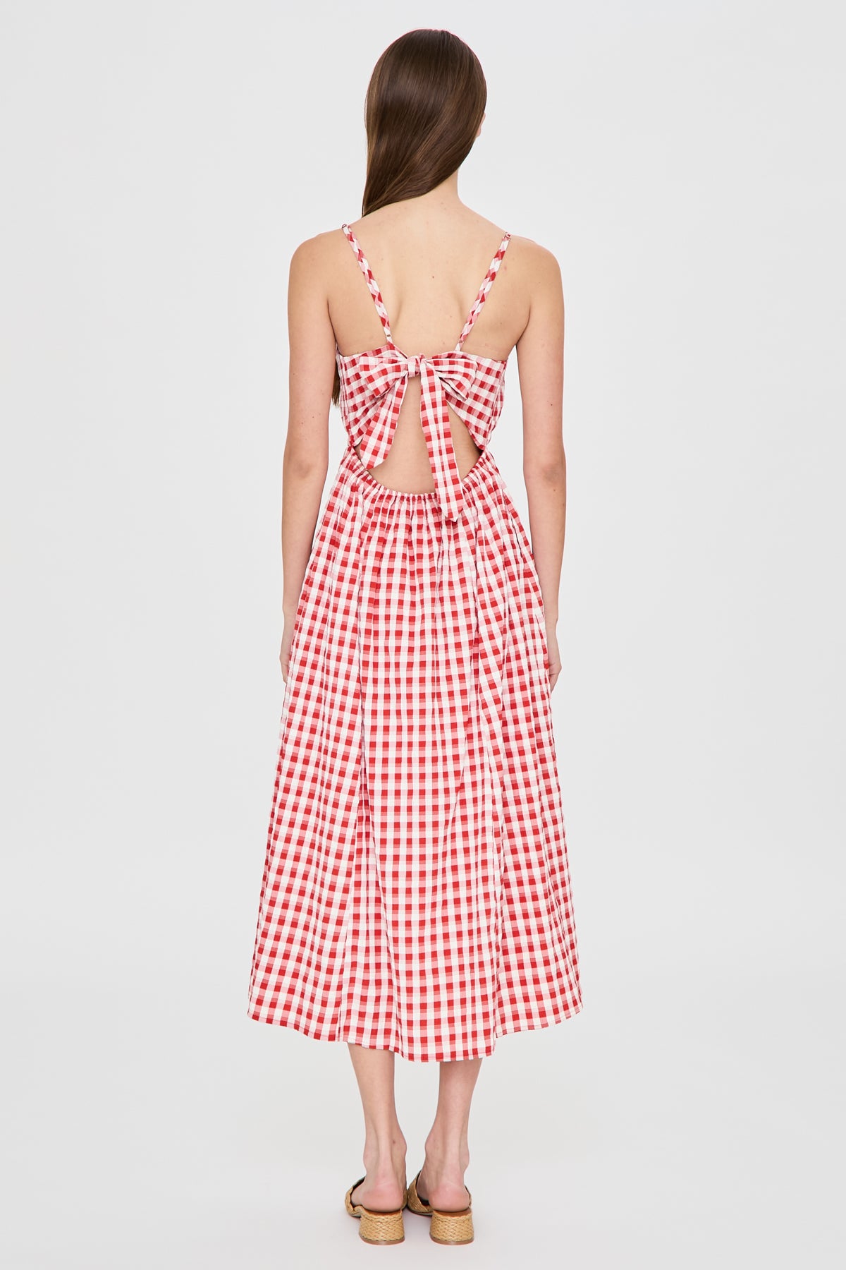 Gingham Midi Dress