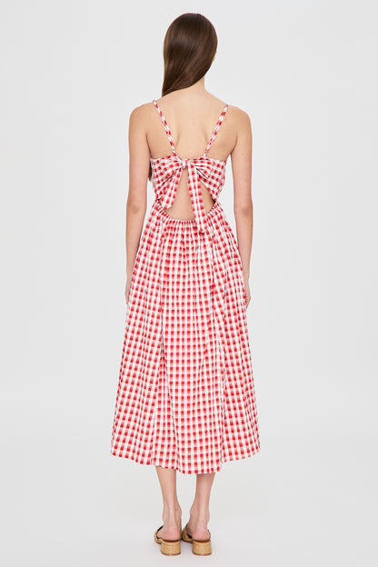 Gingham Midi Dress