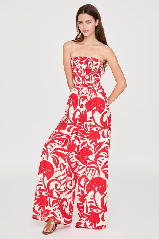Smocked Jumpsuit