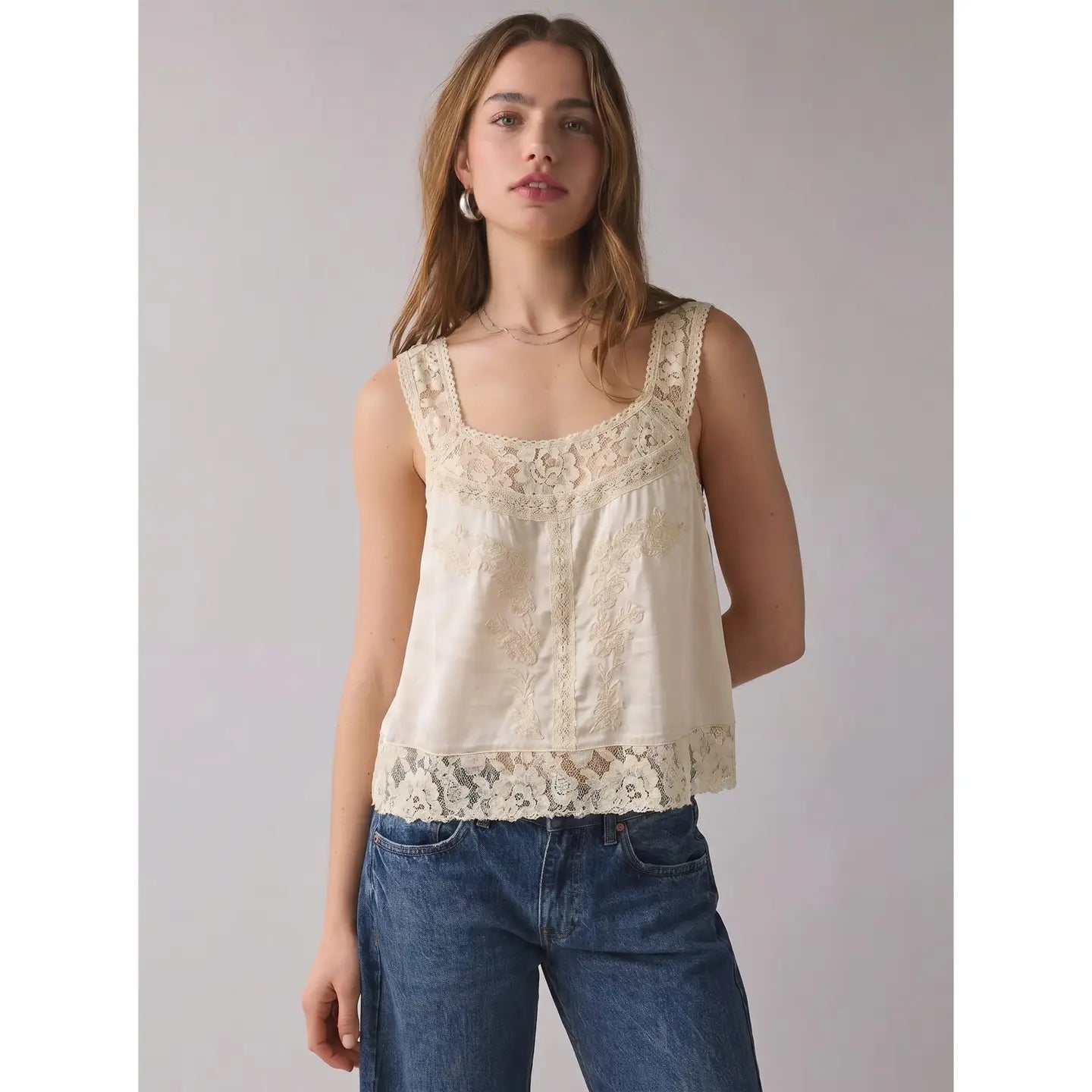 Lace Strap Top