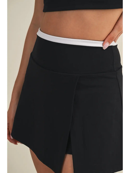Contrast Binding Skort