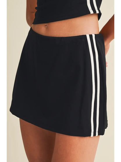 Side Stripe Skort