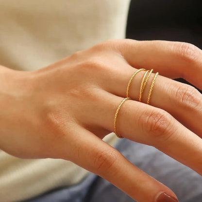 Dainty Gold Ring Waterproof Collection