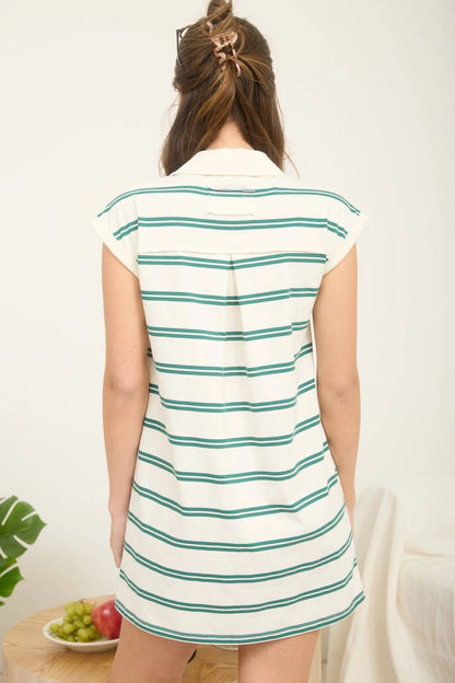 Stripe Shirt Dress