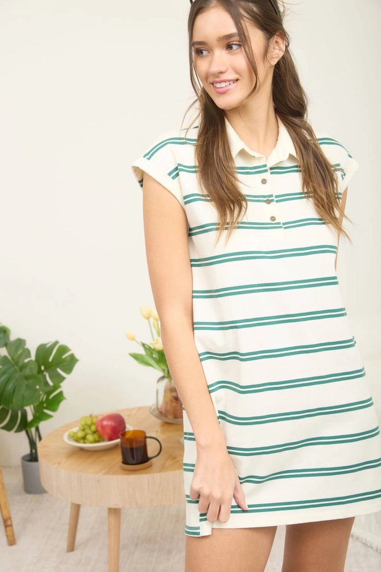 Stripe Shirt Dress