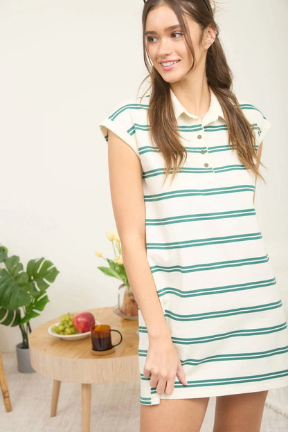 Stripe Shirt Dress