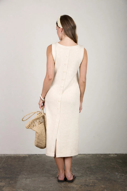 Button Midi Dress