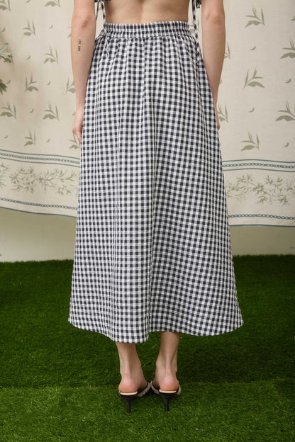 Gingham Skirt Set