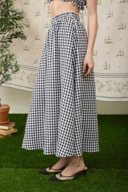 Gingham Skirt Set