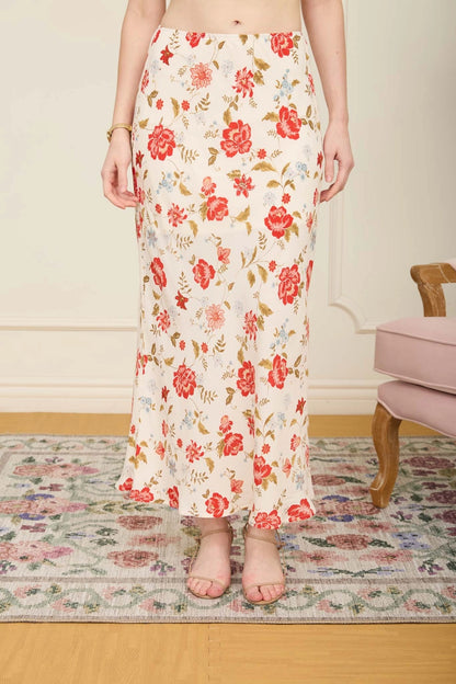 Floral Midi Skirt