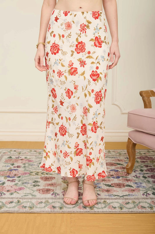 Floral Midi Skirt