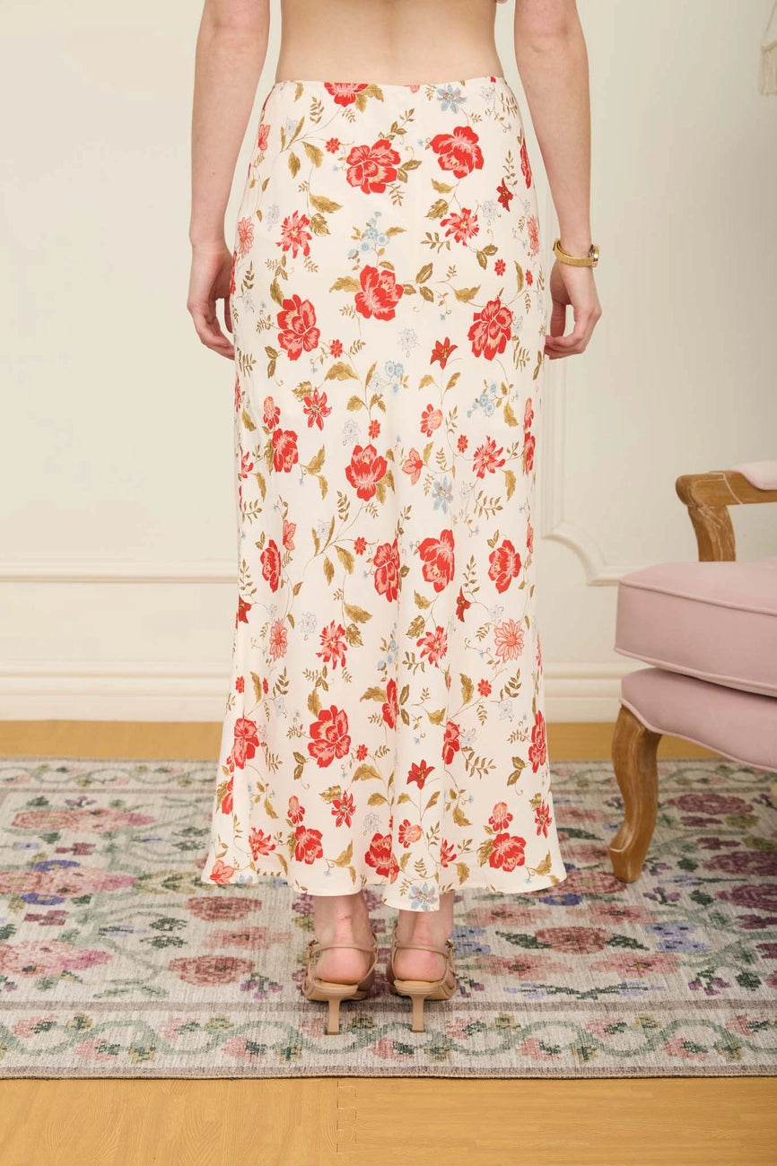Floral Midi Skirt